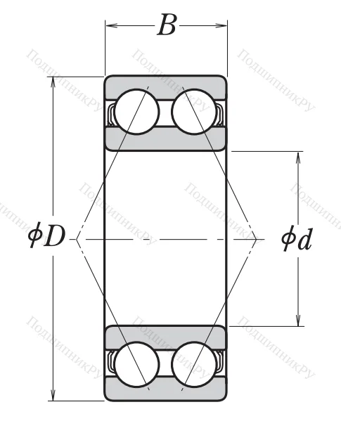 Двухрядный шариковый подшипник