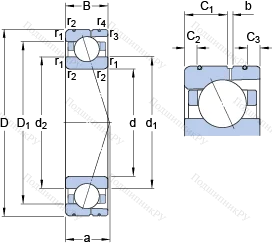 Подшипник 7030 ACD/HCP 4AL в Владимире