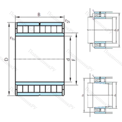 Подшипник роликовый радиальный NNU 6026V