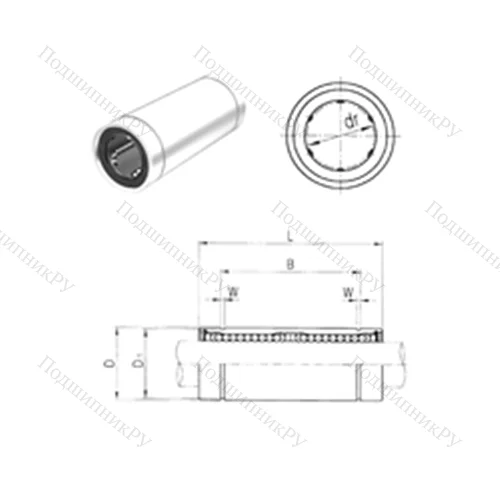 Подшипник шариковый линейный LM 60L