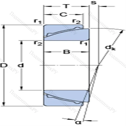 Радиально-упорные сферические подшипники скольжения, не требующие техобслуживания GAC 70 F