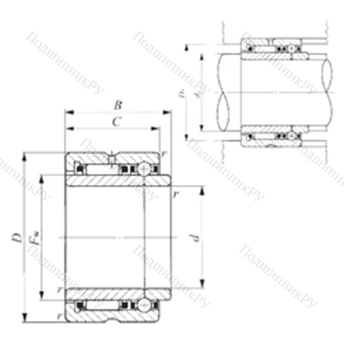 Подшипник комбинированный NATB 5904