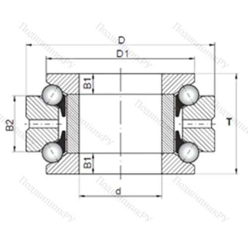 Подшипник шариковый упорно-радиальный 234432