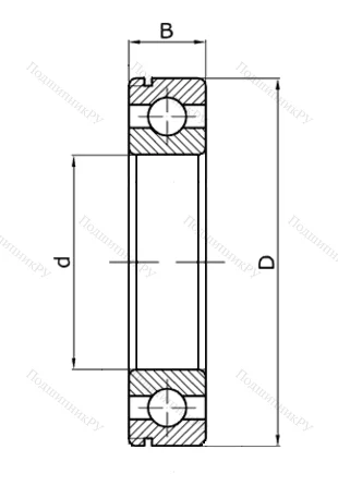 Шариковый однорядный подшипник 60106 (6006 Z) в Владимире