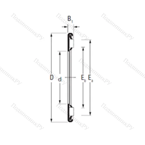 Подшипник игольчатый упорный AX 25 42 от производителя  TIMKEN Подшипник игольчатый упорный AX 25 42 от производителя  TIMKEN