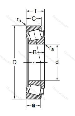 Конический роликовый подшипник 7518 (32218) в Владимире