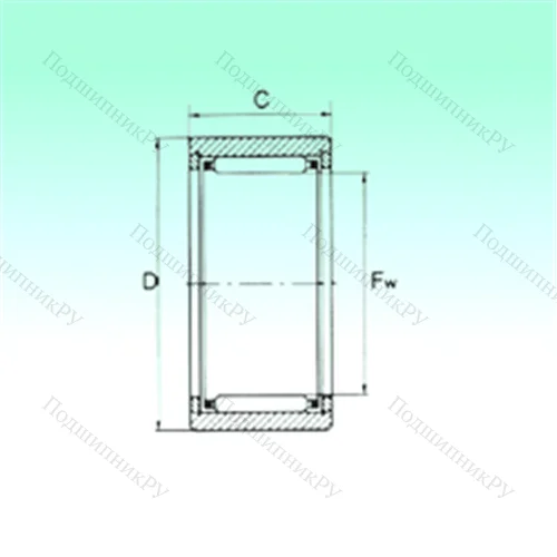 Подшипник игольчатый радиальный NK 8/16 TN