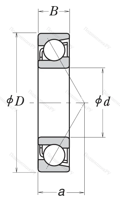 Однорядный шариковый подшипник