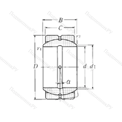 Подшипник скольжения сферический SA 4-20B