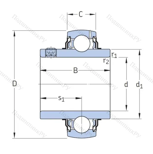 Корпусный подшипник YAR 207-2F в Владимире