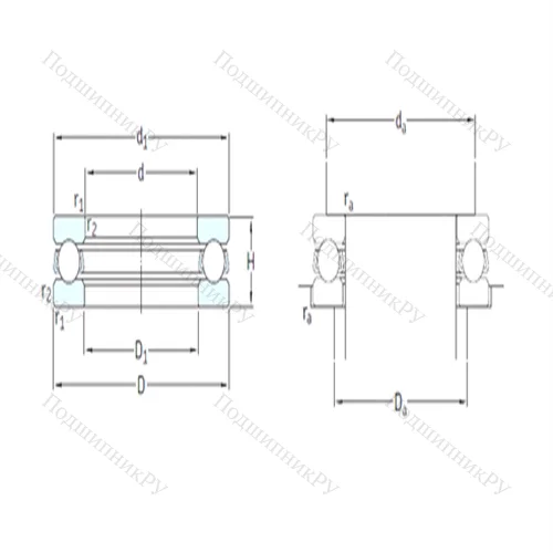 Подшипник шариковый упорный BA 6 от производителя  SKF