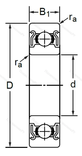Дюймовый шариковый подшипник R 16 ZZ (KLNJ 1-2RZ) в Владимире
