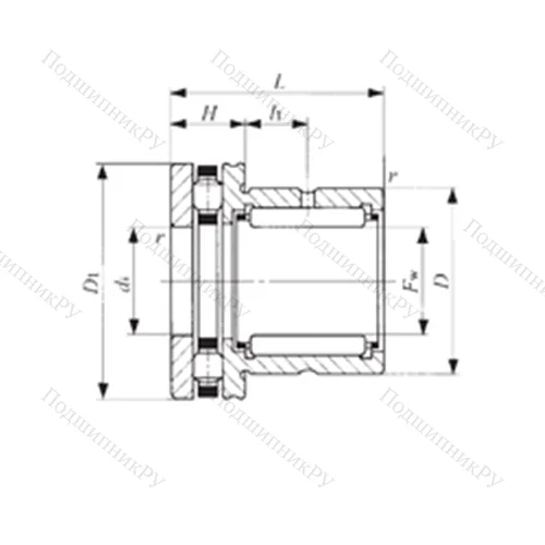 Подшипник комбинированный NBX 2030