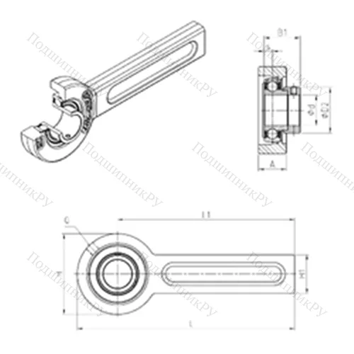 Подшипниковый узел шариковый радиальный ESSP 206