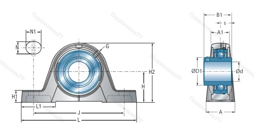 Подшипниковый узел UCPE 211 в Владимире