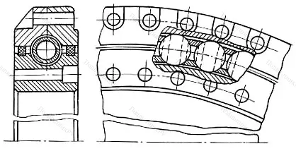 Модификация подшипника 3689/1085 размер 1085x1300x70