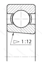 Модификация подшипника 6-1210801Л размер 12x21x5 от производителя  ГПЗ-4