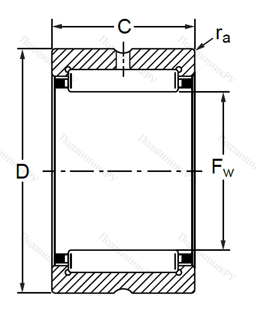 Подшипник RNA 4904 (4254904 K ГОСТ) в Владимире