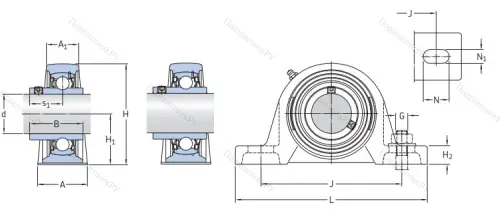 Подшипниковый узел SY 60 TR в Владимире