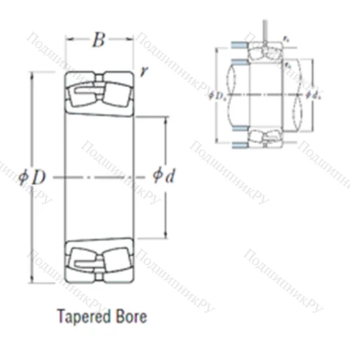 Подшипник роликовый радиальный самоцентрирующийся 232/560CAKE 4 от производителя  NSK Подшипник роликовый радиальный самоцентрирующийся 232/560CAKE 4 от производителя  NSK
