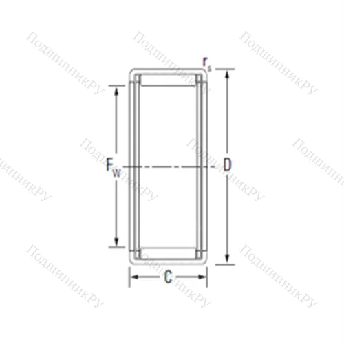 Подшипник игольчатый радиальный F-91149.1 от производителя  INA Подшипник игольчатый радиальный F-91149.1 от производителя  INA