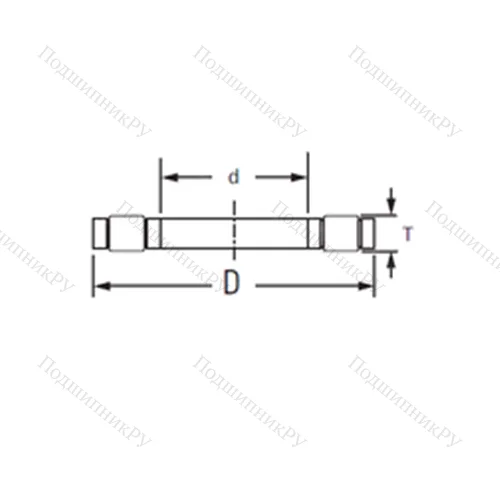 Подшипник роликовый упорный K.81211LPB от производителя  TIMKEN