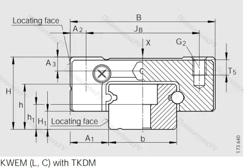 Направляющий рельс TKDM 15 G 2/B-220-10/10 в Владимире