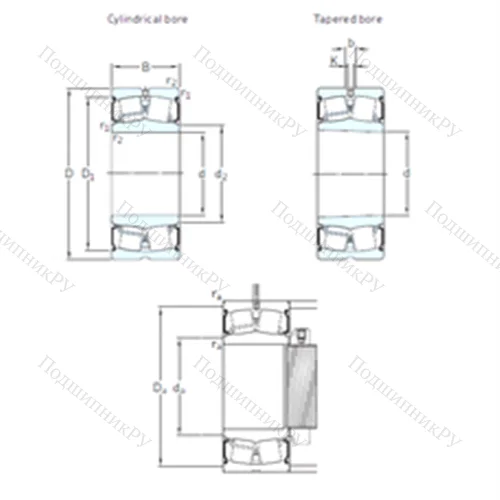 Подшипник роликовый радиальный самоцентрирующийся 23030-2CS 5/VT 143 от производителя  SKF