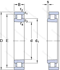 Подшипник N 1015 KTN/HC 5SP