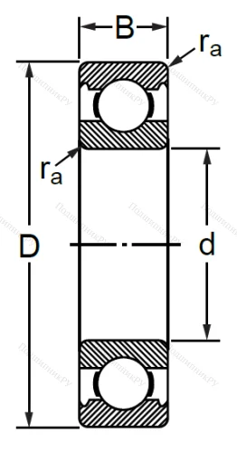 Шариковый однорядный подшипники 130 (6030 (BULK)) в Владимире