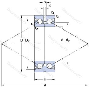 Подшипник BEAS 020052 C-2RSL