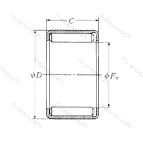 Подшипник игольчатый радиальный Y-810