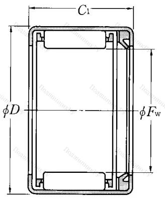 Игольчатый подшипник HK 1414 L от производителя  NTN Игольчатый подшипник HK 1414 L от производителя  NTN