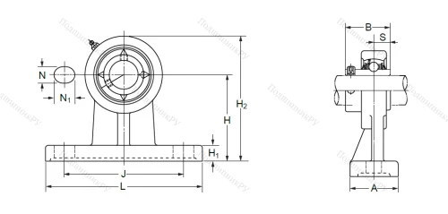 Подшипниковый узел UCPH 207 (UCHP 207) в Владимире