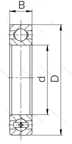 Шариковый однорядный подшипник 80106 (6006 ZZ) в Владимире