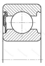 Подшипник 6220 RS размер 100x180x34 от производителя  SKF