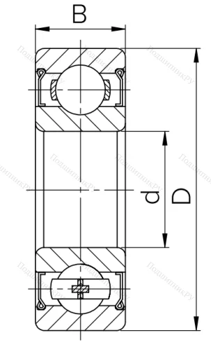 Шариковый однорядный подшипник 80314 (6314 ZZ) в Владимире