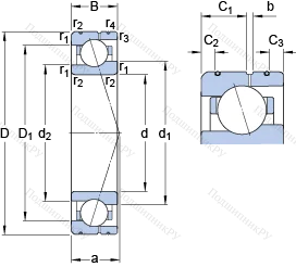 Подшипник 71905 CE/P 4AL