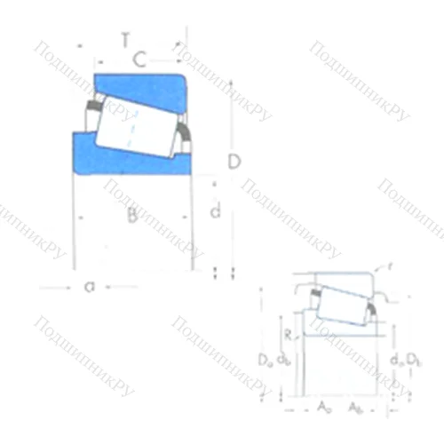 Подшипник роликовый радиально-упорный 386A/382A от производителя  TIMKEN