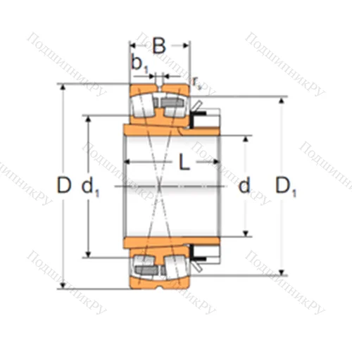 Подшипник роликовый радиальный самоцентрирующийся 22252 KMBW 33+H 3152X