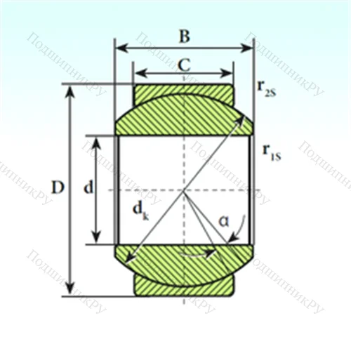 Подшипник скольжения сферический GE 20 SP