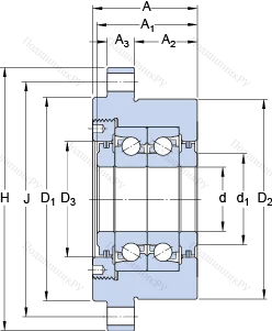 Подшипник FBSA 206/DB