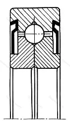 Модификация подшипника 348702КС23 размер 14,5x52x14
