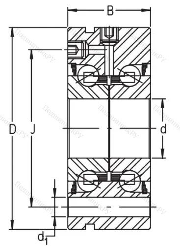 Сверхточный подшипник ZKLF 2068-2RS-PE от производителя  INA