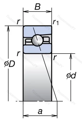 Сверхточный подшипник 90BNR 10HTSUELP 3 от производителя  NSK