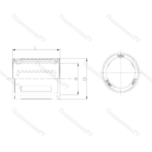 Подшипник шариковый линейный CLB 14
