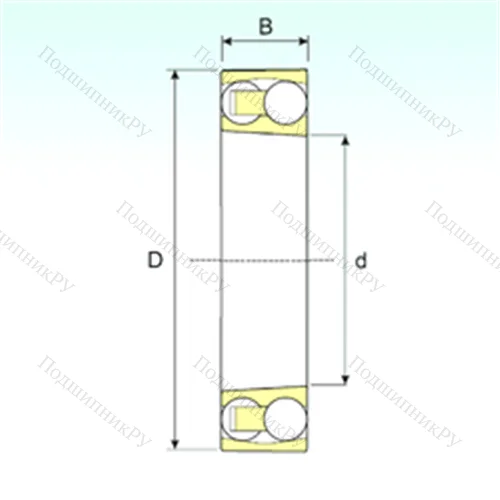 Подшипник шариковый радиальный самоцентрирующийся 2216 KTN 9