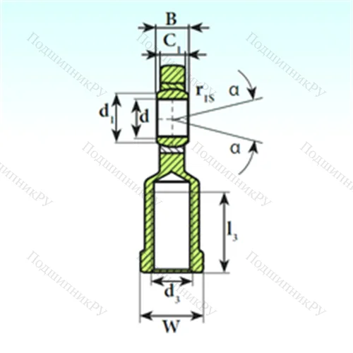 Подшипник скольжения сферический SI 35 C 2RS