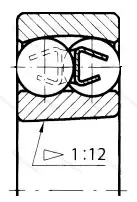 Подшипник  111216 (1216K) размер 80x140x26