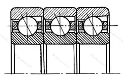 Модификация подшипника 2В0-666322Л1 размер 110x240x150 от производителя  ГПЗ-1